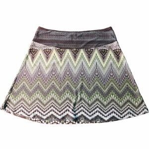 PRANA - WOMENS BLUE/GREEN ATHLETIC SKIRT